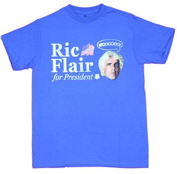 Ric Flair Mens T-Shirt - For President Wooooo Ric Flair Head