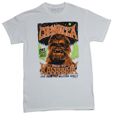 Star Wars Mens T-Shirt - Chewbacca Back to Kashyyyk Poster Image
