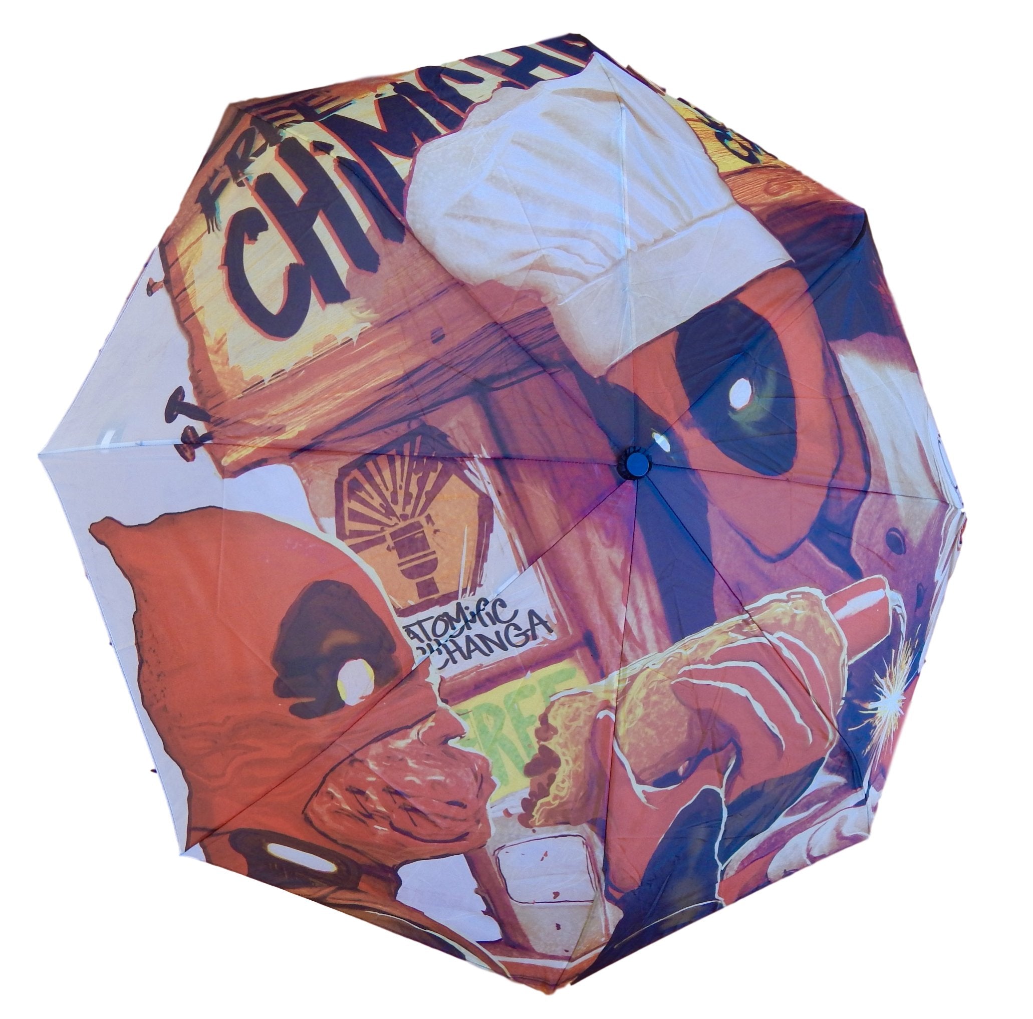 Marvel Deadpool Chimichanga Umbrella with Case