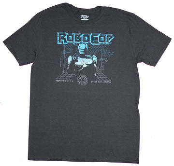 Robocop Mens T-Shirt - Blue Tinted Vector Cop Image