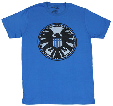 SHIELD (MARVEL COMICS) Mens T-Shirt - S.h.i.e.l.d. Blue Stye Circle Logo Image