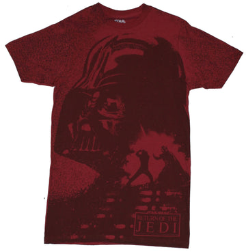 Star Wars Mens T-Shirt - Single Tone Splattery Return of the Jedi Poster Image