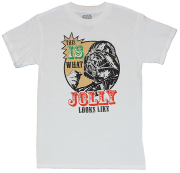 Star Wars Mens T-Shirt - "This is What Jolly Looks Like" Darth Vader Image