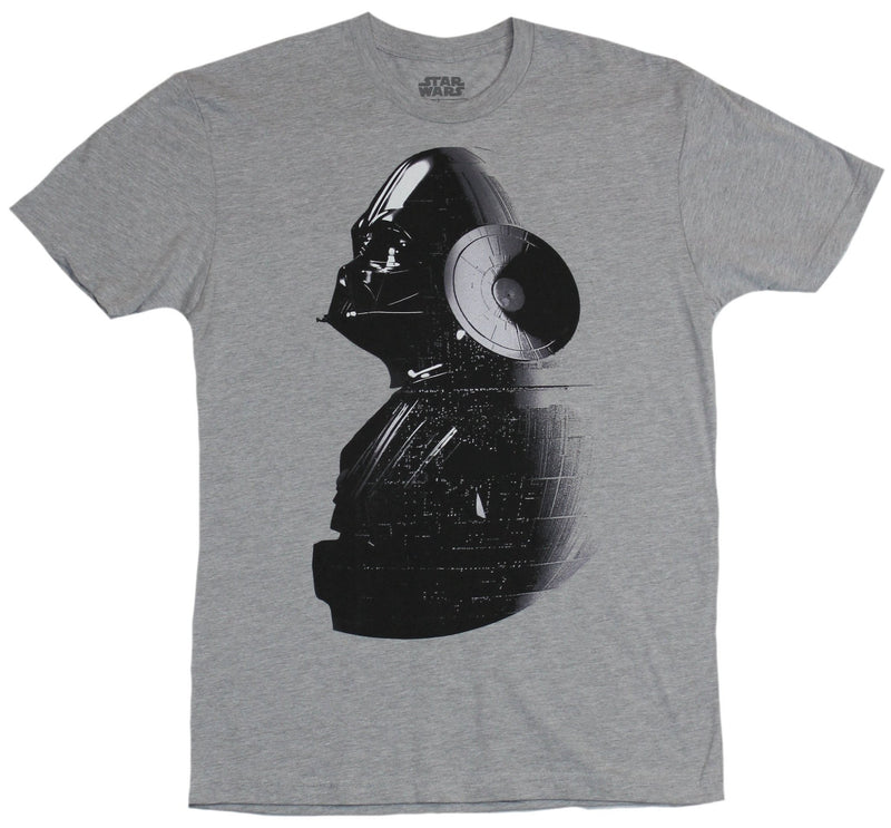 Star Wars Mens T-Shirt - Darth Vader Under Death Star Image - Inmyparentsbasement.com