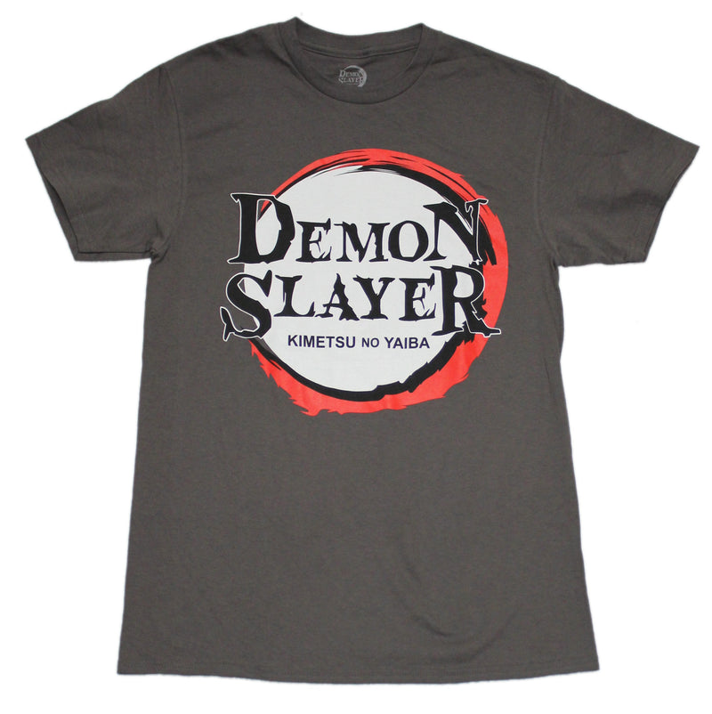Demon Slayer Mens T-Shirt - Kimetsu No Yaiba Circle Logo