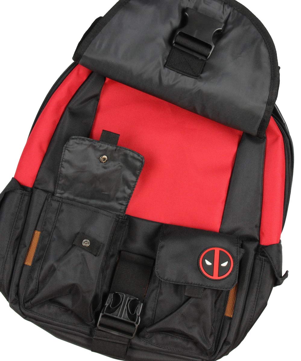 Deadpool Black And Red Laptop Backpack
