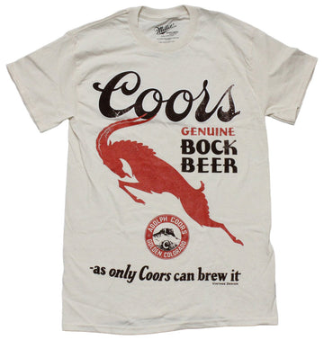 Coors Mens T-Shirt - Only Coors Genuine Bock Beer