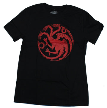 Game of Thrones Mens T-Shirt -  Blood Red Targaryen Symbol