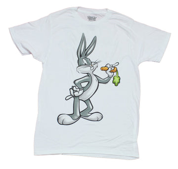 Bugs Bunny Mens T-Shirt - Chomping Carrot Pose Image