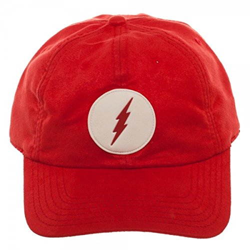 DC Comics The Flash Suede Adjustable Dad Hat w/Leather Patch