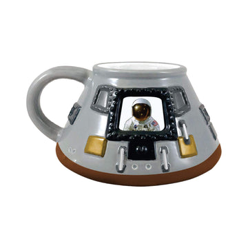Vandor Smithsonian Apollo 11 Module 20 Oz. Sculpted Ceramic Mug, Gray