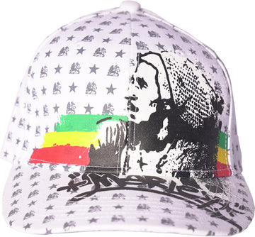 Bob Marley White Lion & Stars Jamaica Hat