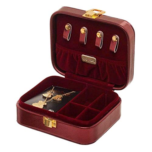 Bioworld Harry Potter Hogwarts Jewelry Set | Logo Necklace and Earrings Jewelry Box Case