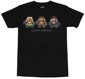 Mr. Potatohead Mens T-Shirt - Game of Spuds Thrones Styled Potato Heads