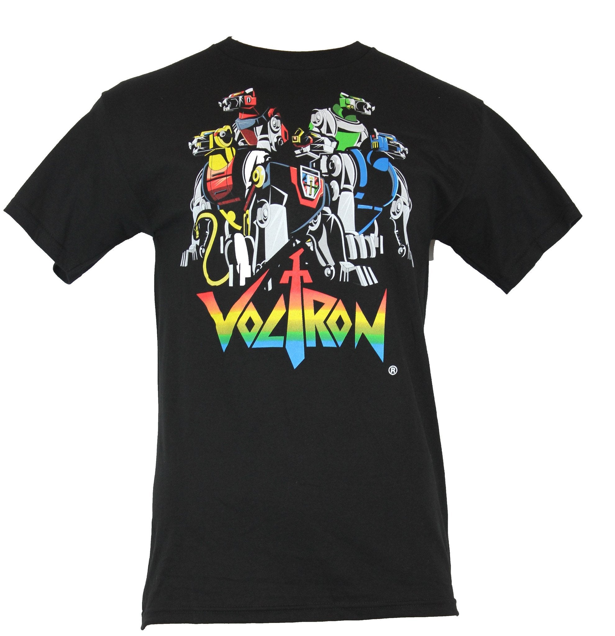 Voltron Mens T-Shirt - 5 Lions Over Logo Image
