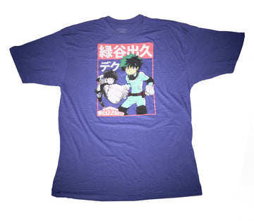 My Hero Academia Mens T-Shirt - Deku Kanji Action Box