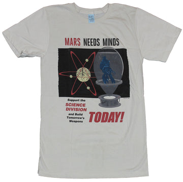 Mars Attacks Mens T-Shirt -  Mars Need Minds Enroll Today Image