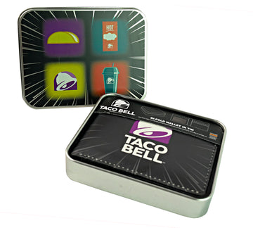 Taco Bell Faux Leather Wallet W/ Decorative Case