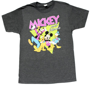 Mickey Mouse & Friends Mens T-shirt - Ft Goofy, Donald, Pluto
