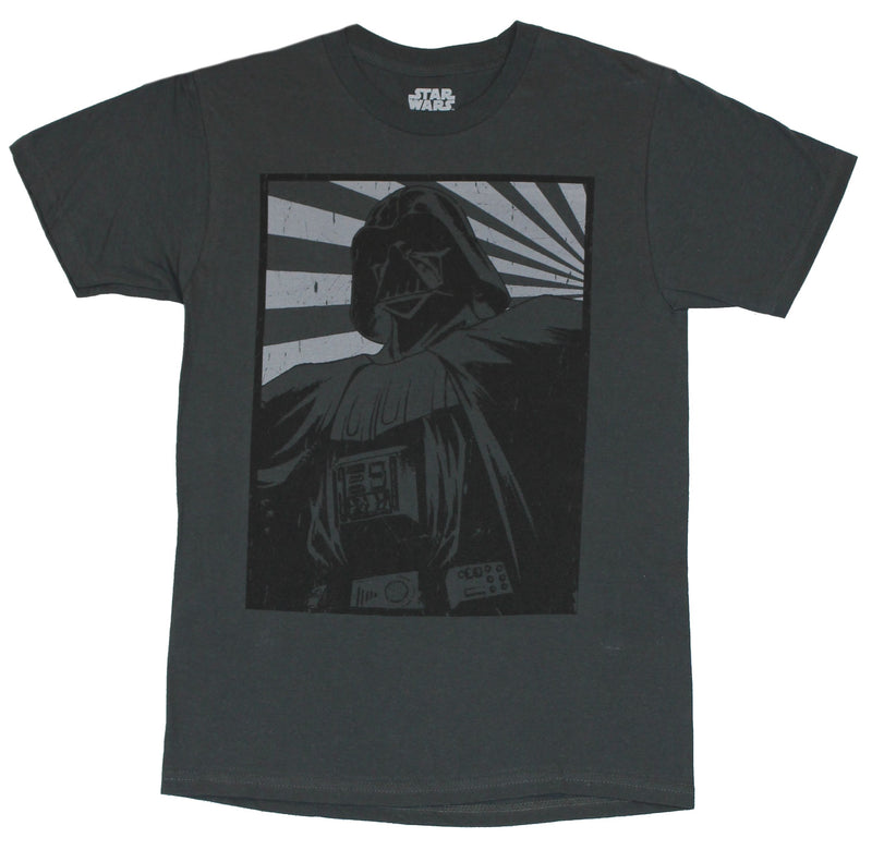 Star Wars Mens  T-Shirt -  Darth Vader Rising Sun Poster Image - Inmyparentsbasement.com