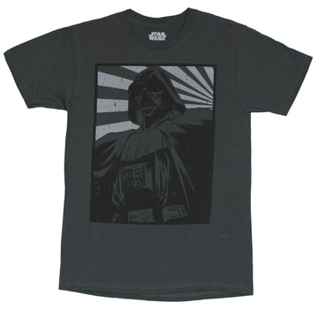 Star Wars Mens  T-Shirt -  Darth Vader Rising Sun Poster Image