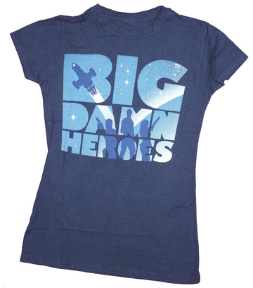 Firefly Girls Juniors T-Shirt - Big Dam Heroes Filled Words Image