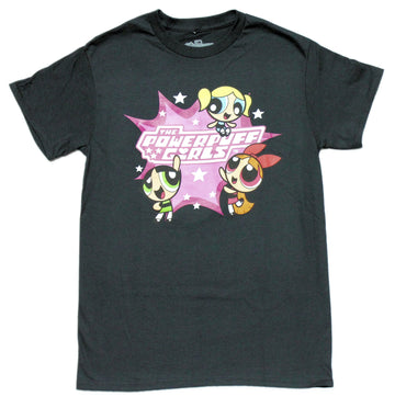 Powerpuff Girls Mens T-shirt - Buttercup Blossom Bubbles  Starburst