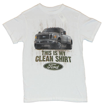 Ford Trucks Mens T-Shirt -  "This is my Clean Shirt" Dirty Truck Image