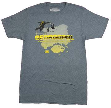 PUBG Player Unknown Battleground Mens  T-Shirt - Georgopol Skydiving Image