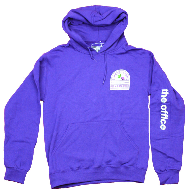 The Office Mens Pullover Hoodie - Schrute Farms Bed & Breakfast Lapel Logo