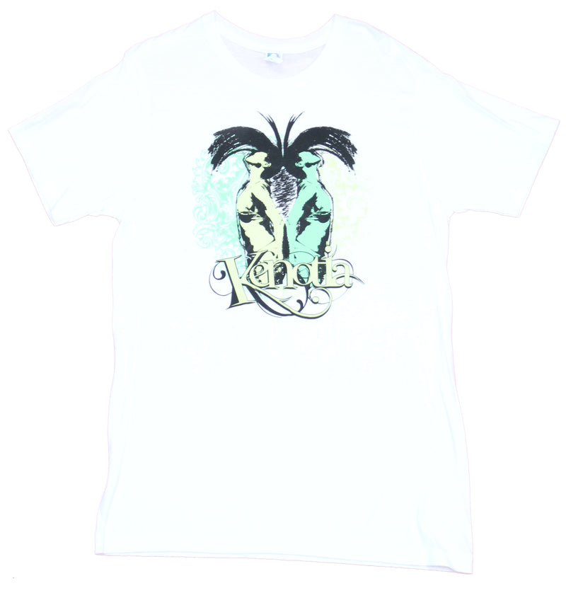 Kenotia Mens T-Shirt - Flipping Hair Word Logo Image